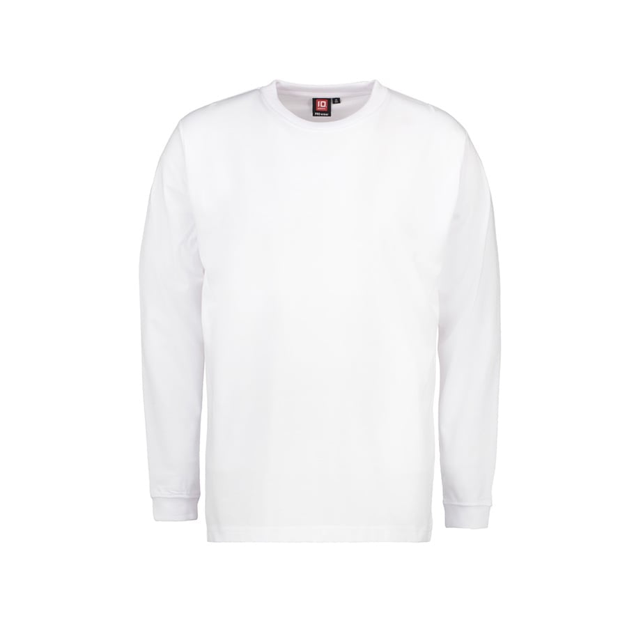 Biała koszulka z długim rękawem z bawełny z własnym haftem lub drukiem ID Identity 0311 Longsleeve Prowear