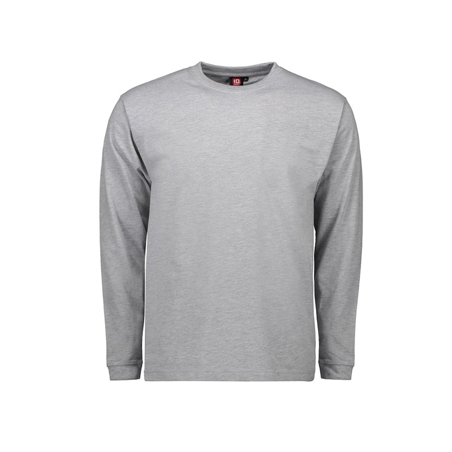 Szara koszulka z długim rękawem z bawełny z własnym haftem lub drukiem ID Identity 0311 Longsleeve Prowear