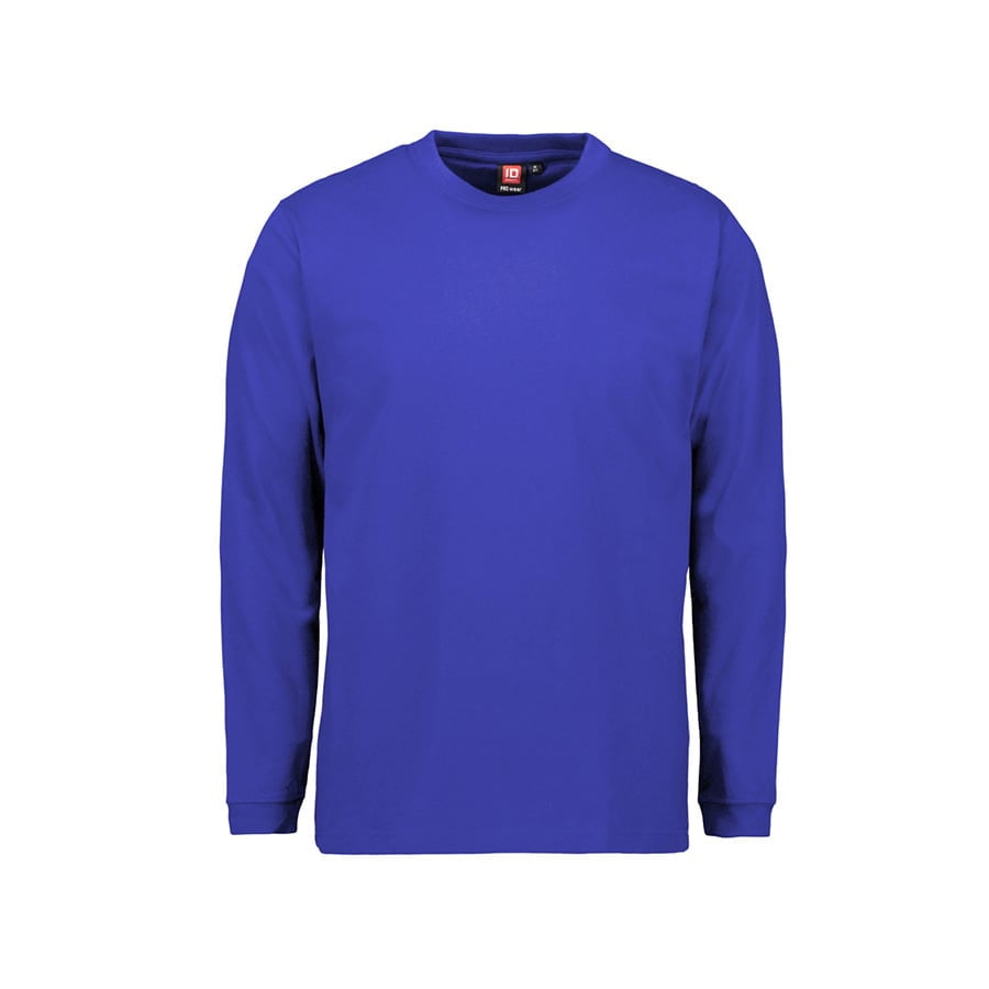 Niebieska koszulka z długim rękawem z bawełny z własnym haftem lub drukiem ID Identity 0311 Longsleeve Prowear