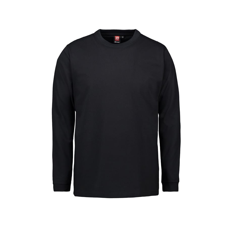 Czarna koszulka z długim rękawem z bawełny z własnym haftem lub drukiem ID Identity 0311 Longsleeve Prowear