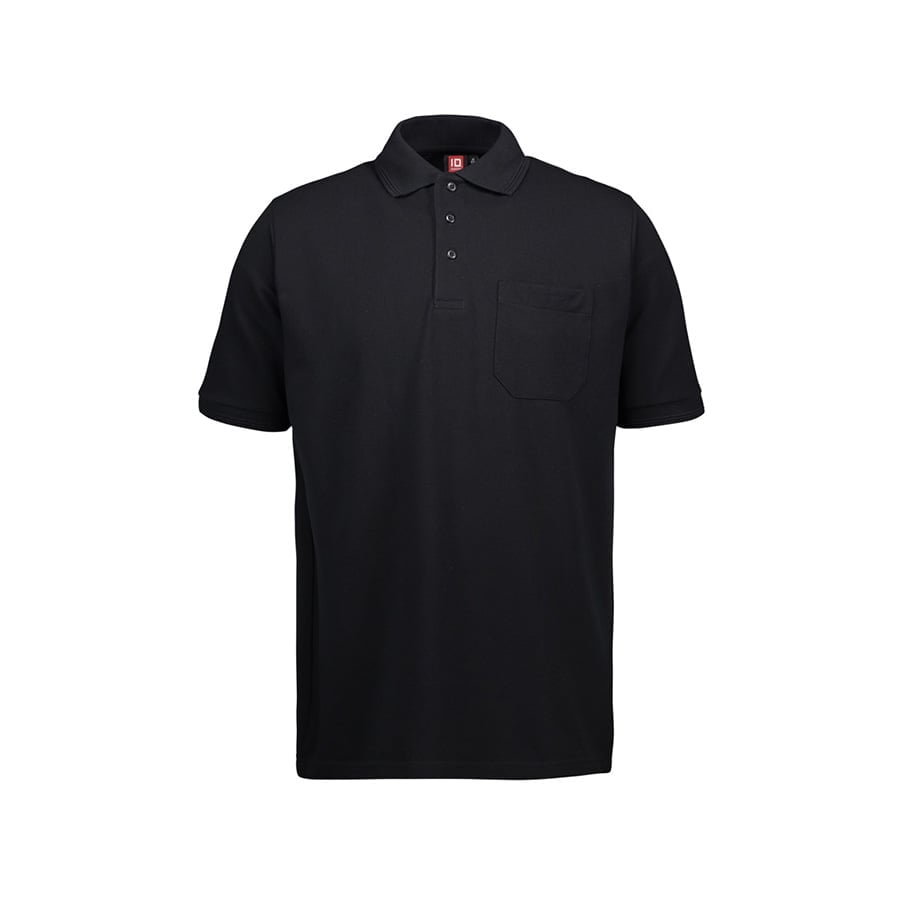 Black - Herren Poloshirt ProWear mit Tasche