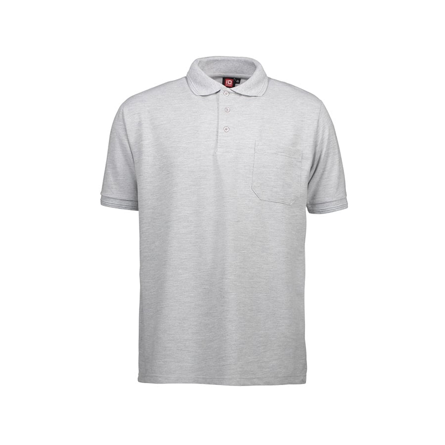 Heather Grey - Herren Poloshirt ProWear mit Tasche