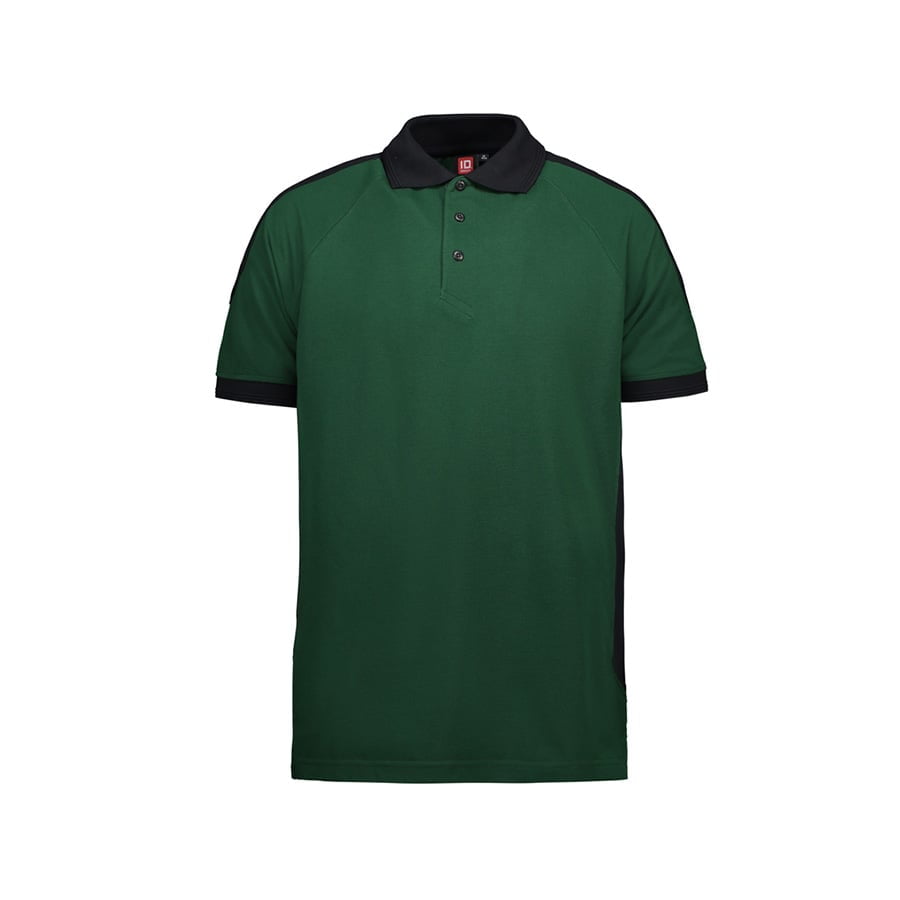 Bottle Green - Dwukolorowa Koszulka polo Prowear