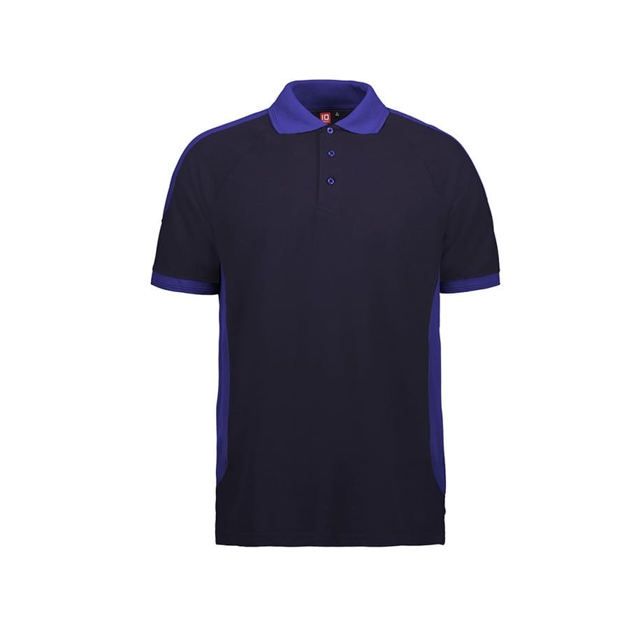 Navy - Dwukolorowa Koszulka polo Prowear