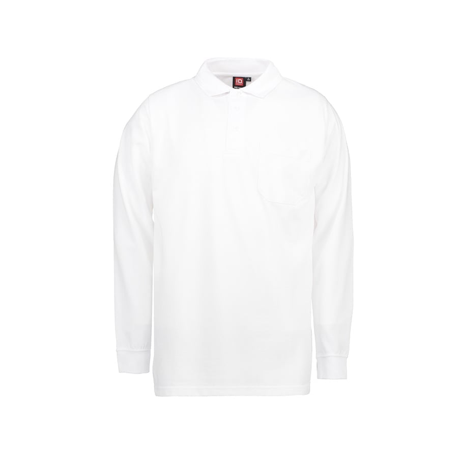 White - Koszulka polo z długim rękawem PRO 0326