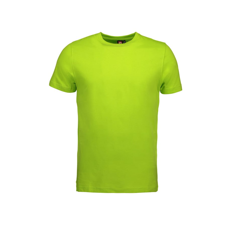 Męska koszulka slim w kolorze limonkowym ID Identity 0502