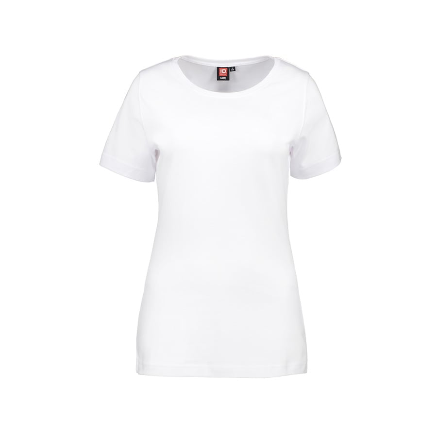 Biały damski T-shirt z firmowym haftem ID Identity 0508
