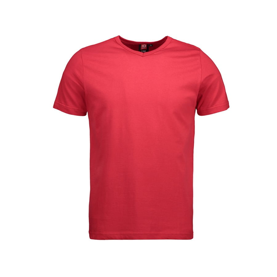 Czerwona męska dopasowana koszulka z własnym nadrukiem ID Identity 0514