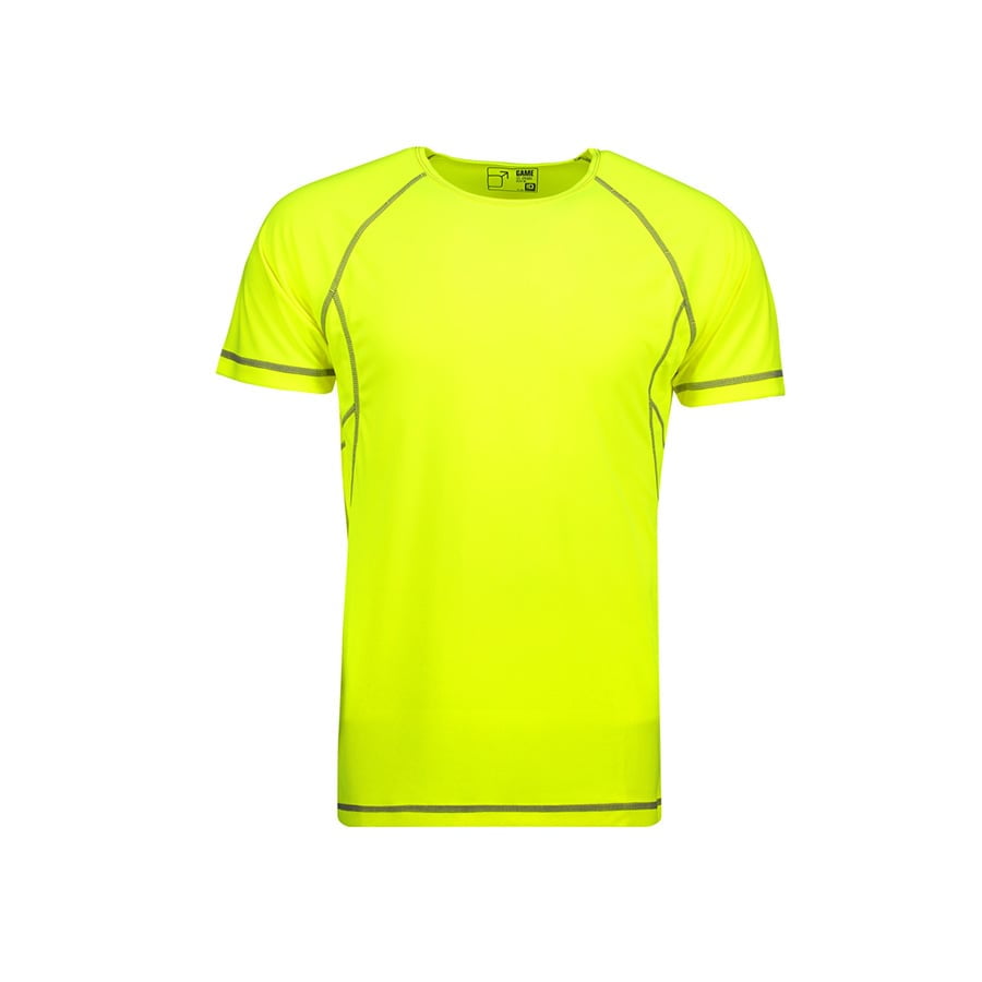 Fluorescent Yellow - Męski T-shirt GAME Active 0580