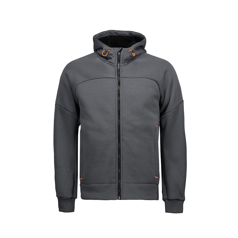 Anhtracite Melange - Cardigan mit Sherpa Futter