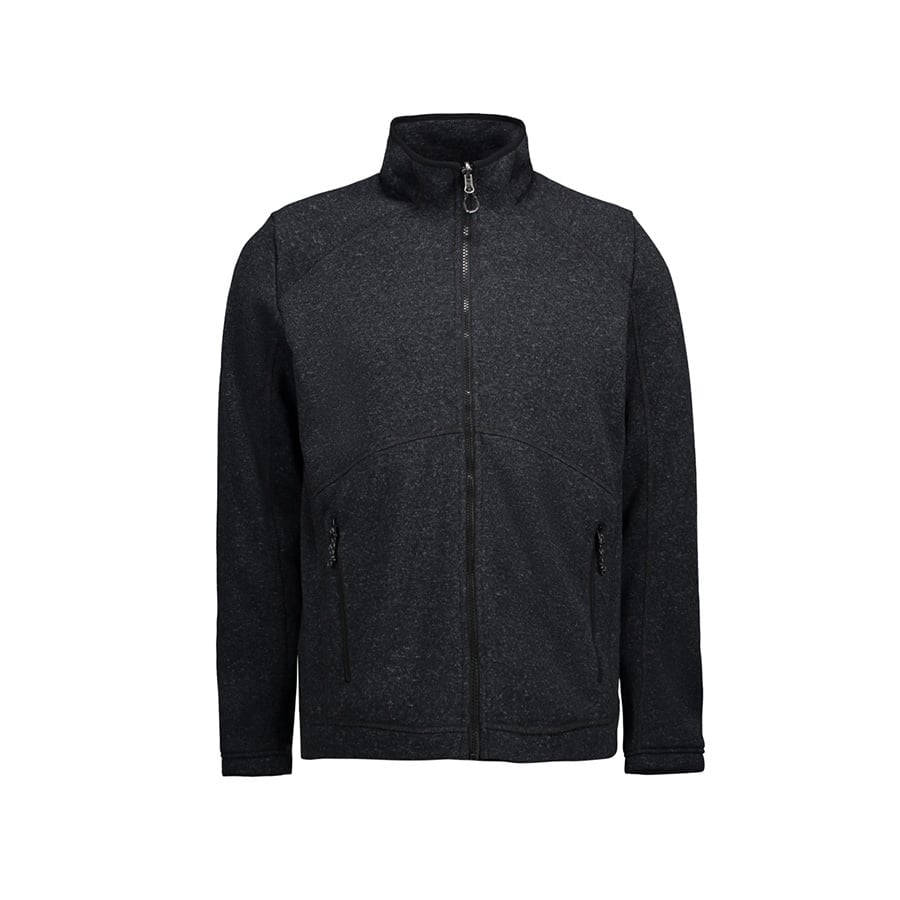 Charcoal Melange - Męska bluza Zip’n’Mix melange fleece