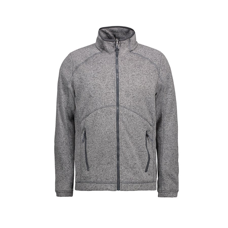 Anthracite Melange - Męska bluza Zip’n’Mix melange fleece