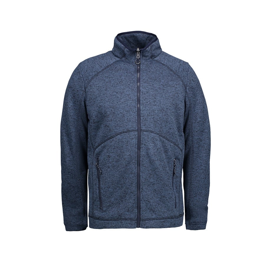 Navy Melange - Męska bluza Zip’n’Mix melange fleece