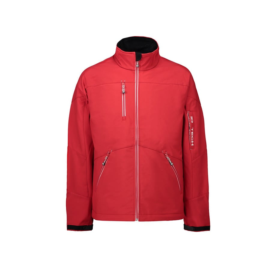 Red - Herren Kontrast Softshelljacke