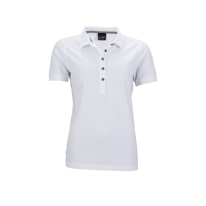 White - Frauen Poloshirt PIMA 707