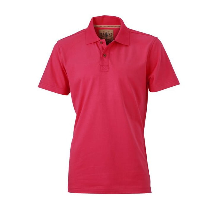Pink - Męska koszulka polo Vintage