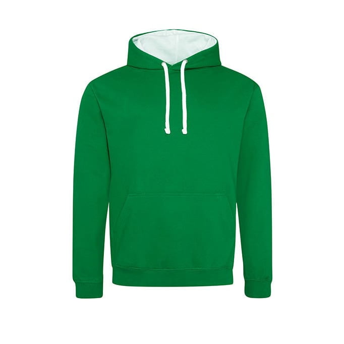 Kelly Green/Arctic White - Bluza z kapturem Varsity Hoodie