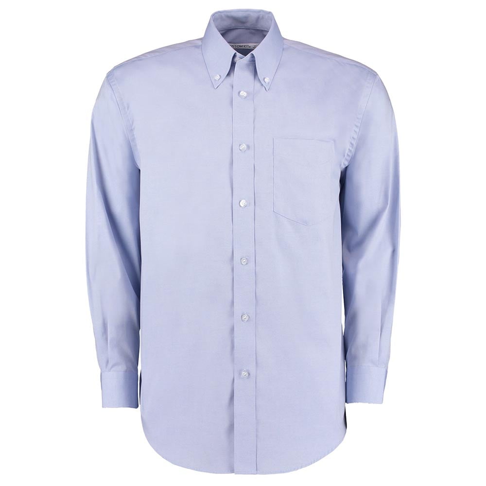 Light Blue - Męska klasyczna koszula Oxford Fit