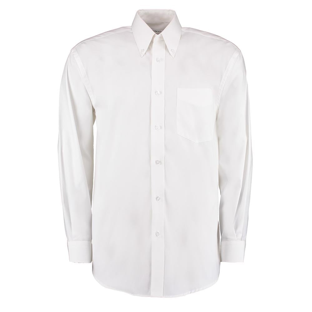 White - Męska klasyczna koszula Oxford Fit