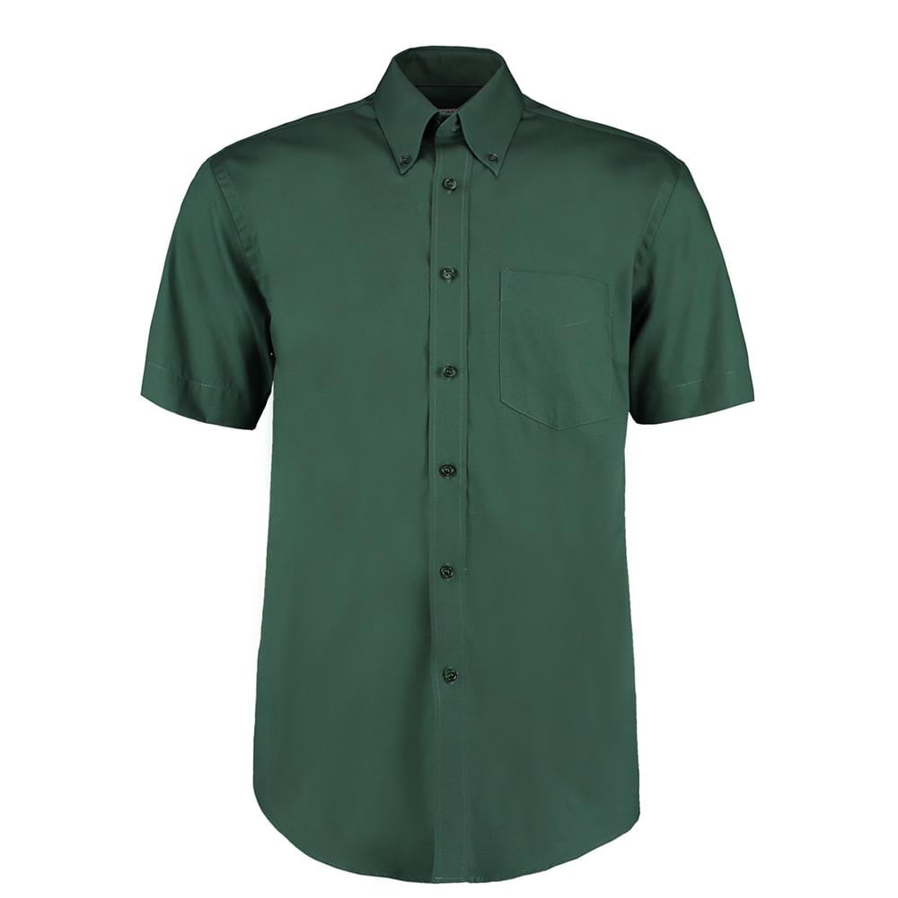 Bottle Green - Męska klasyczna koszula Fit Corporate