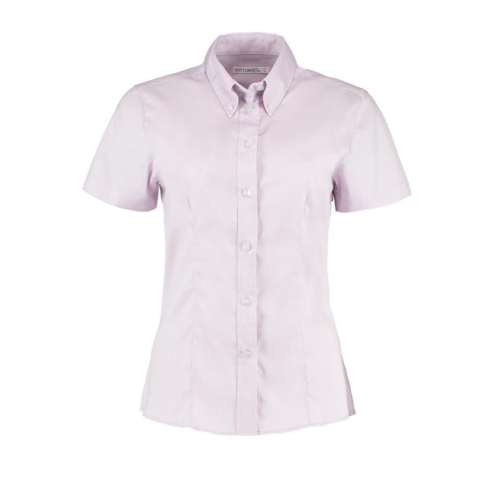 Lilac - Damska taliowana bluzka Fit Corporate