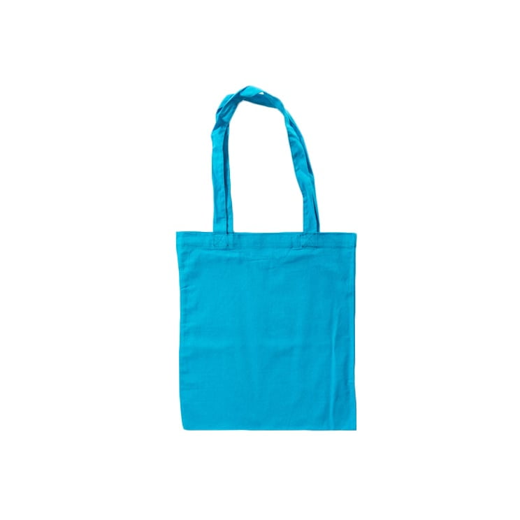 Light Blue - Cotton bag, long handles