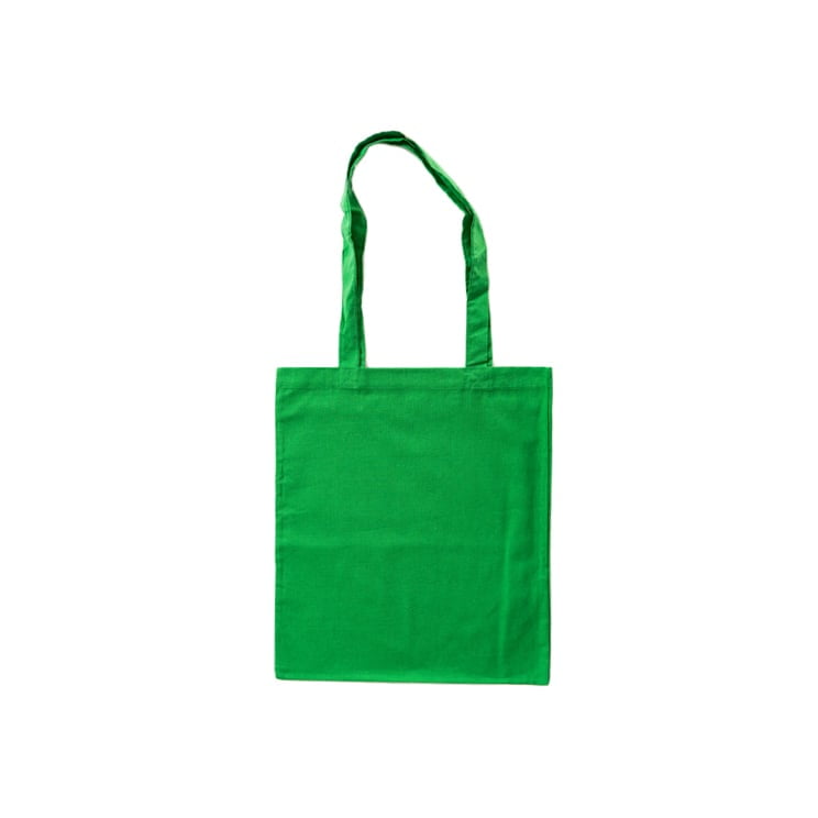 Light Green - Cotton bag, long handles