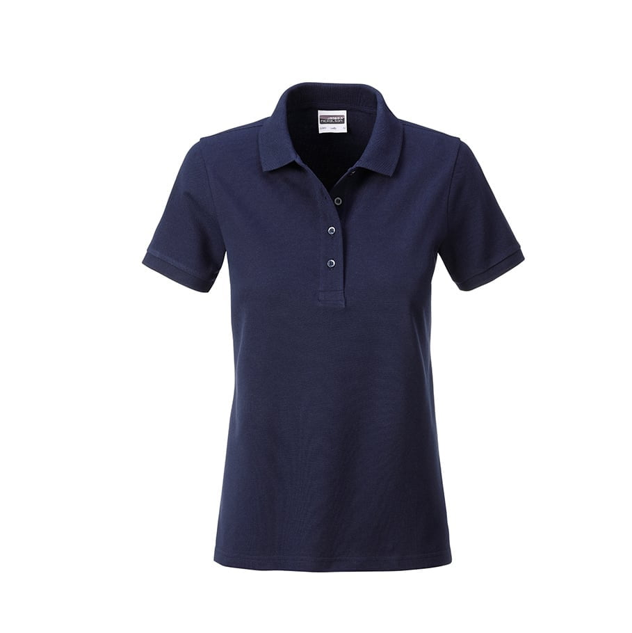 Navy - Frauen Poloshirt Basic