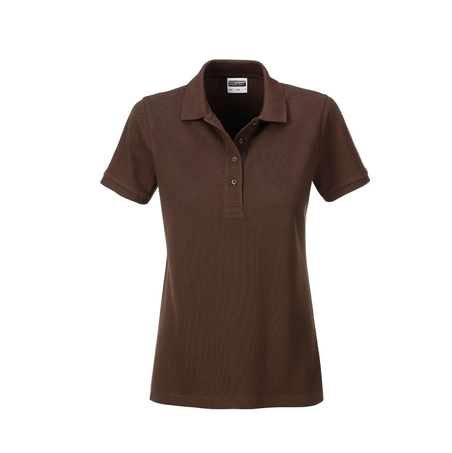 Brown - Damska koszulka polo Basic
