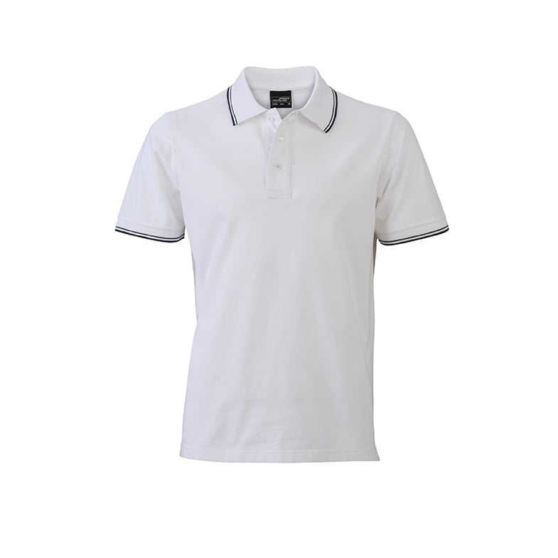White - Męska koszulka polo JN986