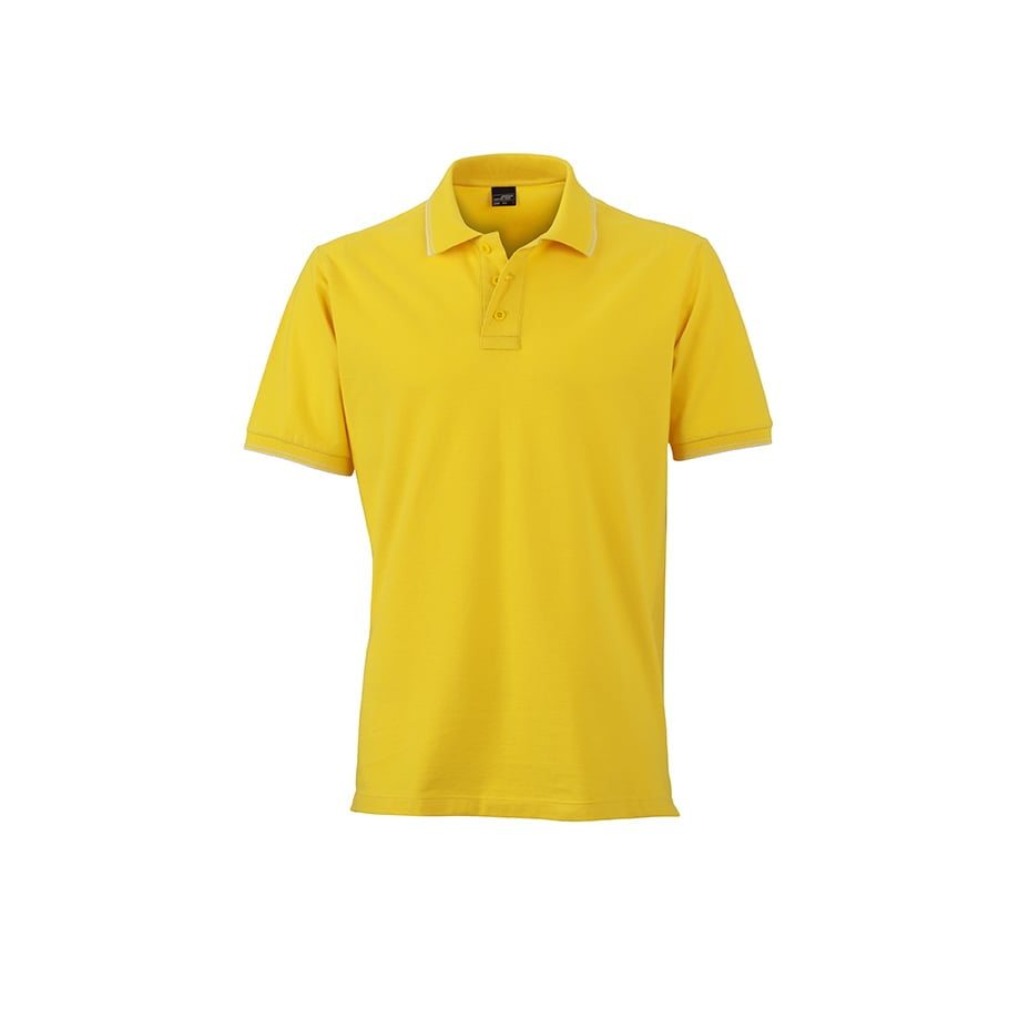 Sun Yellow - Męska koszulka polo JN986