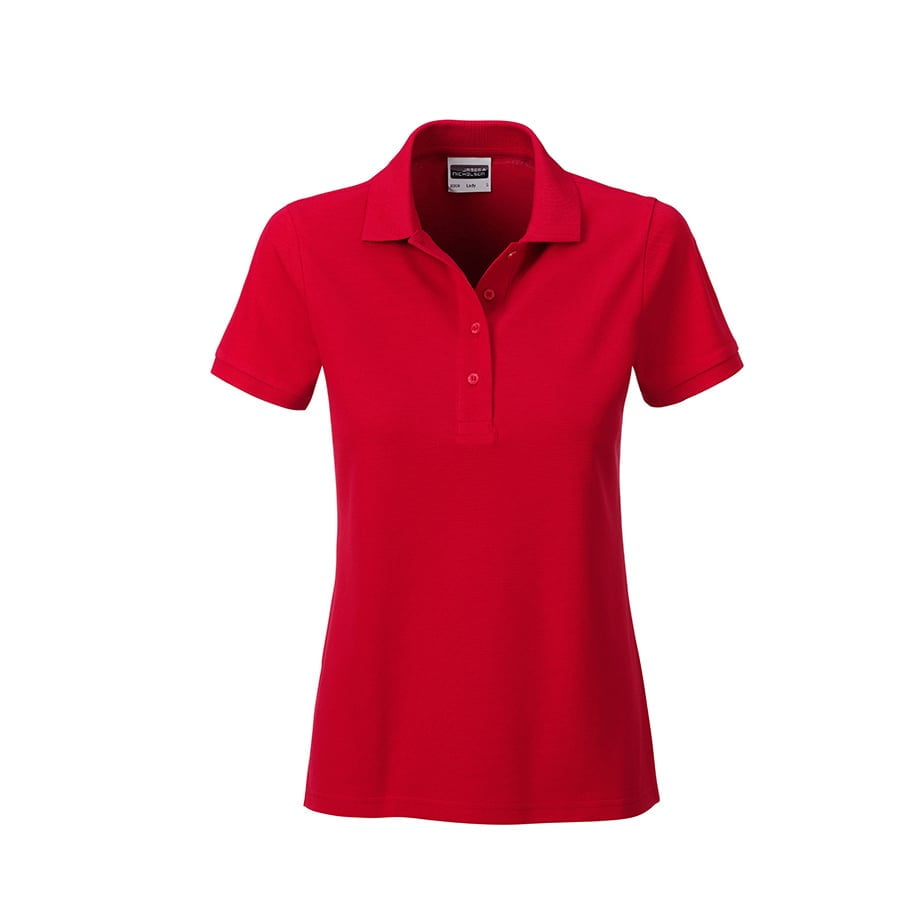 Red - Damska koszulka polo Basic