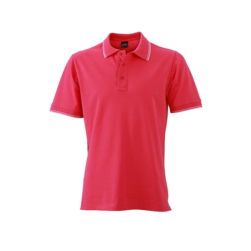 Pink - Męska koszulka polo JN986