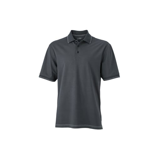 Graphite (Solid) - Męska koszulka polo Elastic