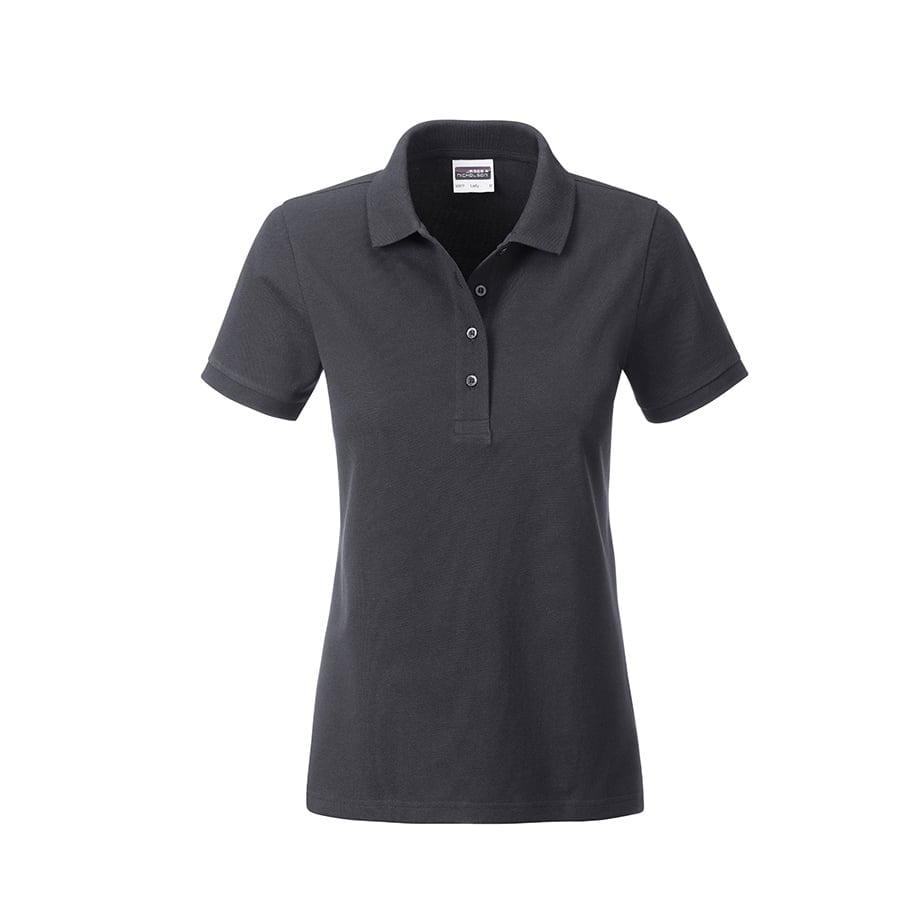 Graphite (Solid) - Damska koszulka polo Basic