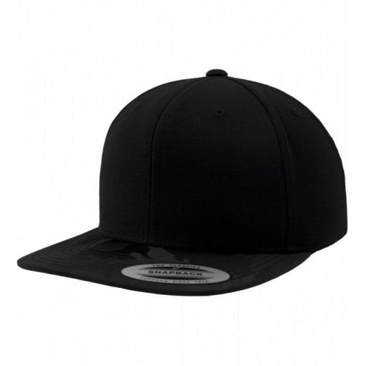 czarny snapback kamuflaż flexfit