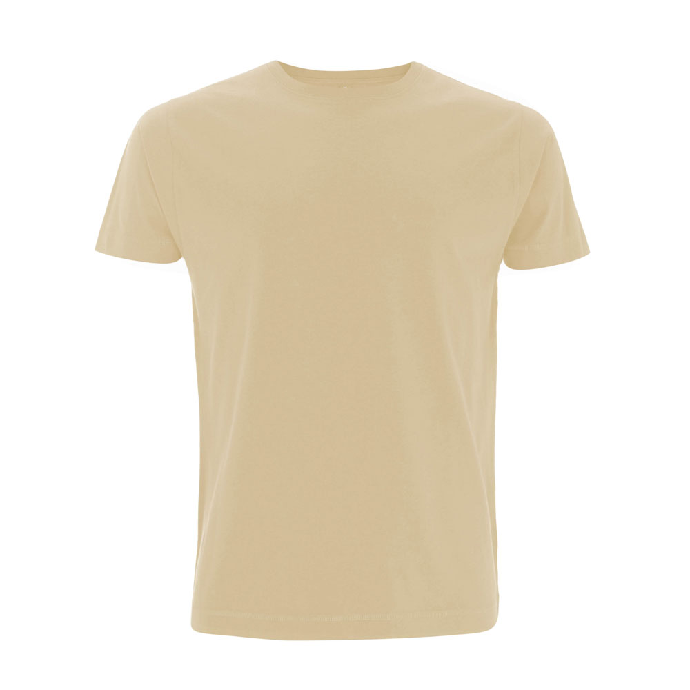 Piaskowy klasyczny organiczny t-shirt dla marki własnej - Continental Jersey T-shirt N03