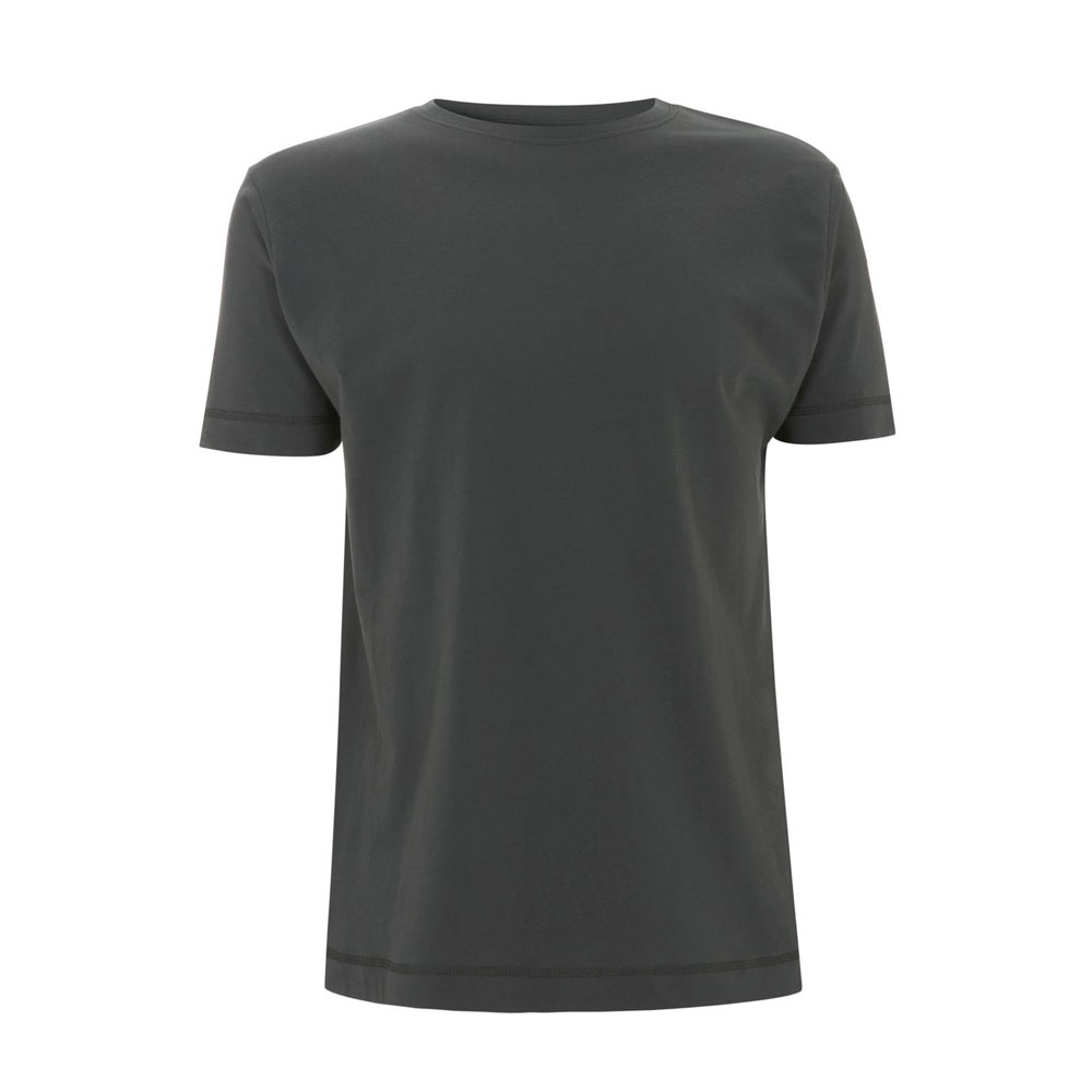 Antracytowy klasyczny organiczny t-shirt dla marki własnej - Continental Jersey T-shirt N03