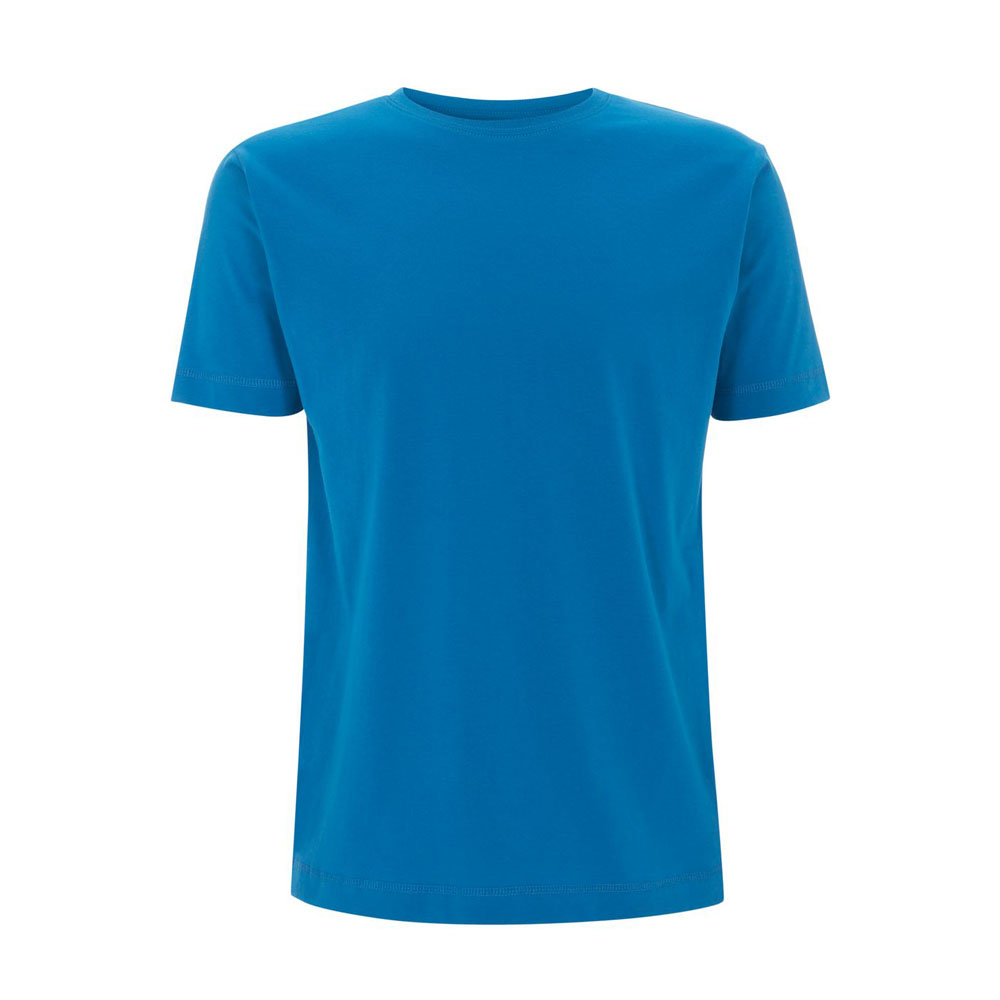 Niebieski klasyczny organiczny t-shirt dla marki własnej - Continental Jersey T-shirt N03
