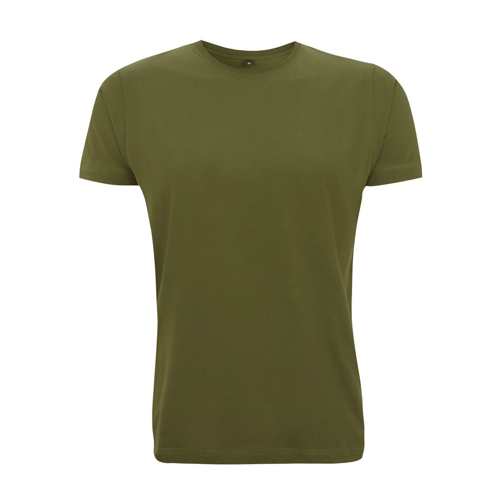 Oliwkowy klasyczny organiczny t-shirt dla marki własnej - Continental Jersey T-shirt N03