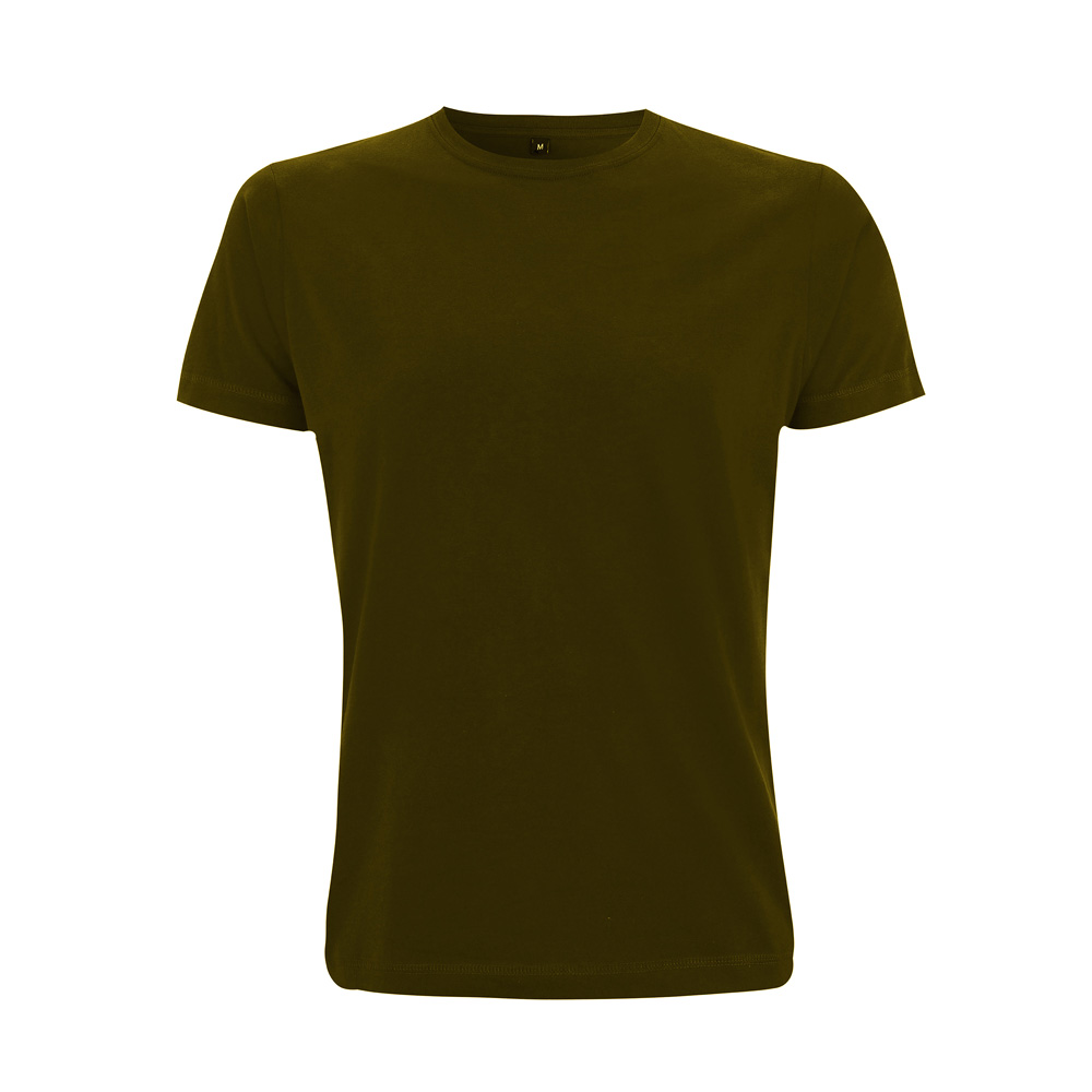 Khaki klasyczny organiczny t-shirt dla marki własnej - Continental Jersey T-shirt N03