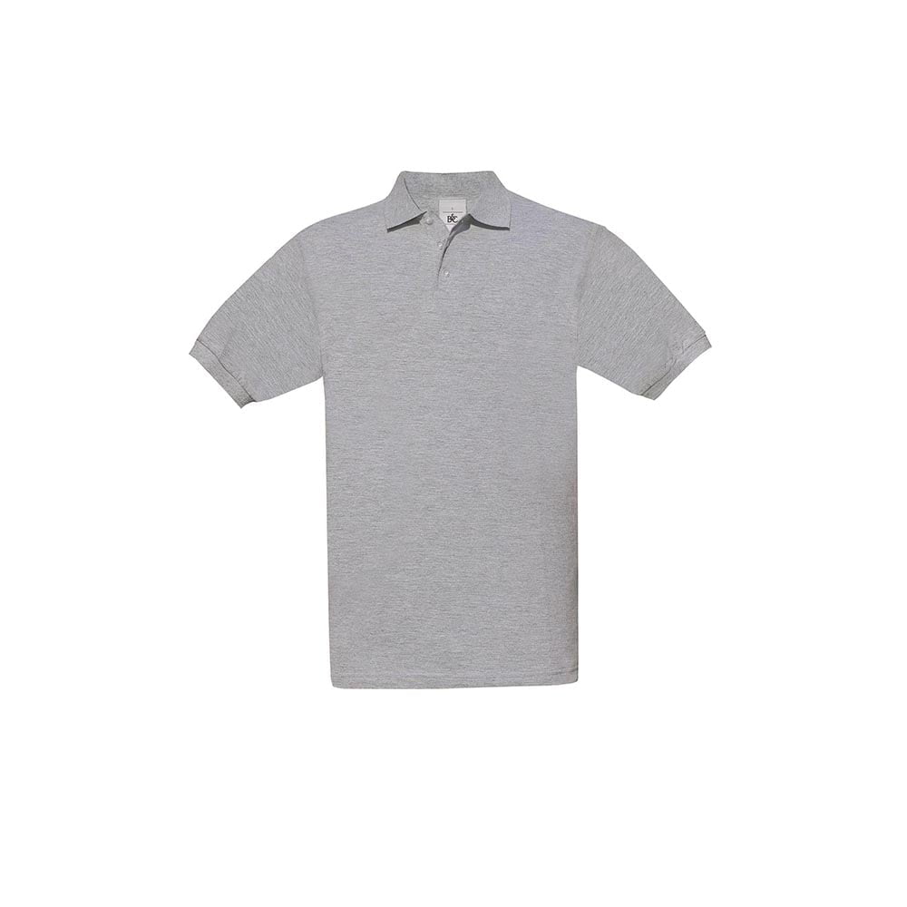 Heather Grey - Męska koszulka polo Safran