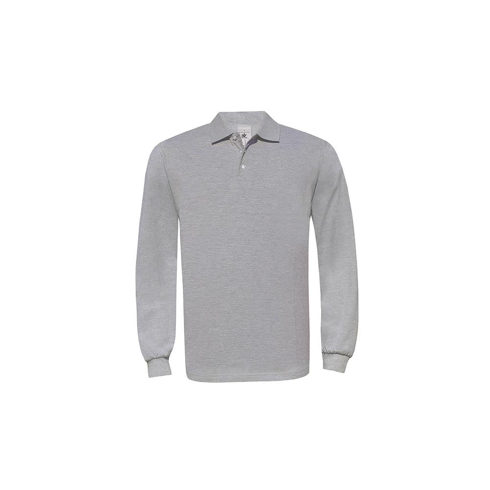 Heather Grey - Koszulka polo unisex Safran