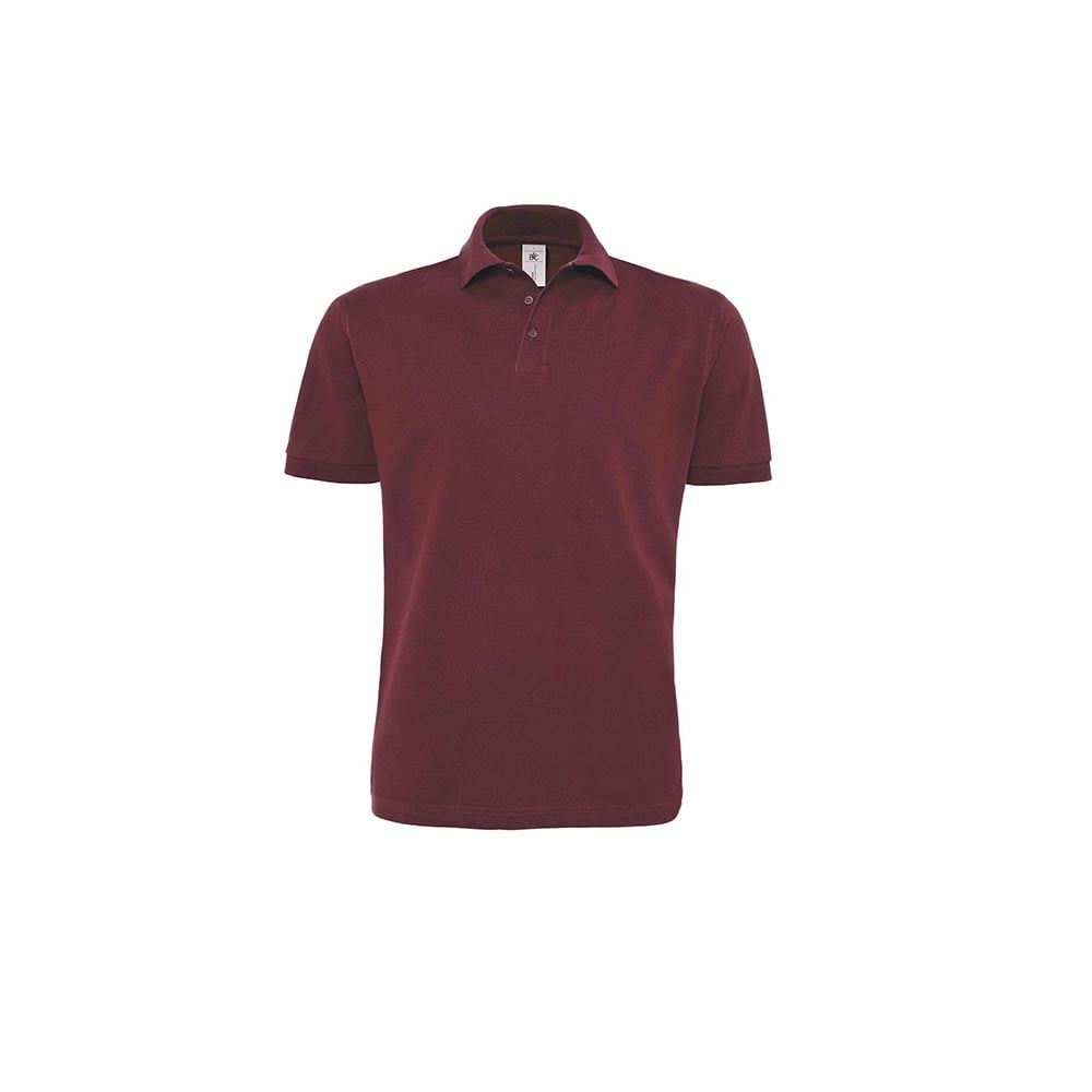 Burgundy - Męska koszulka polo Heavymill