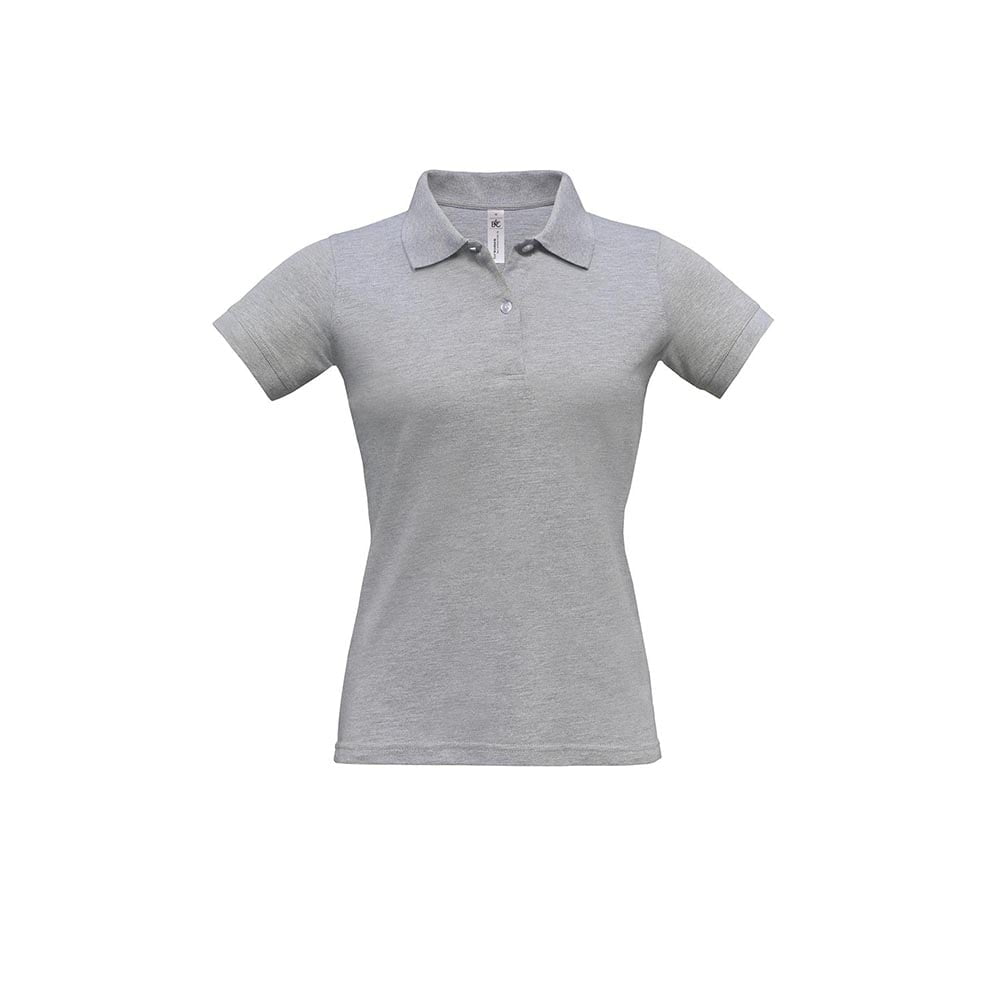 Heather Grey - Damska koszulka polo Safran Pure