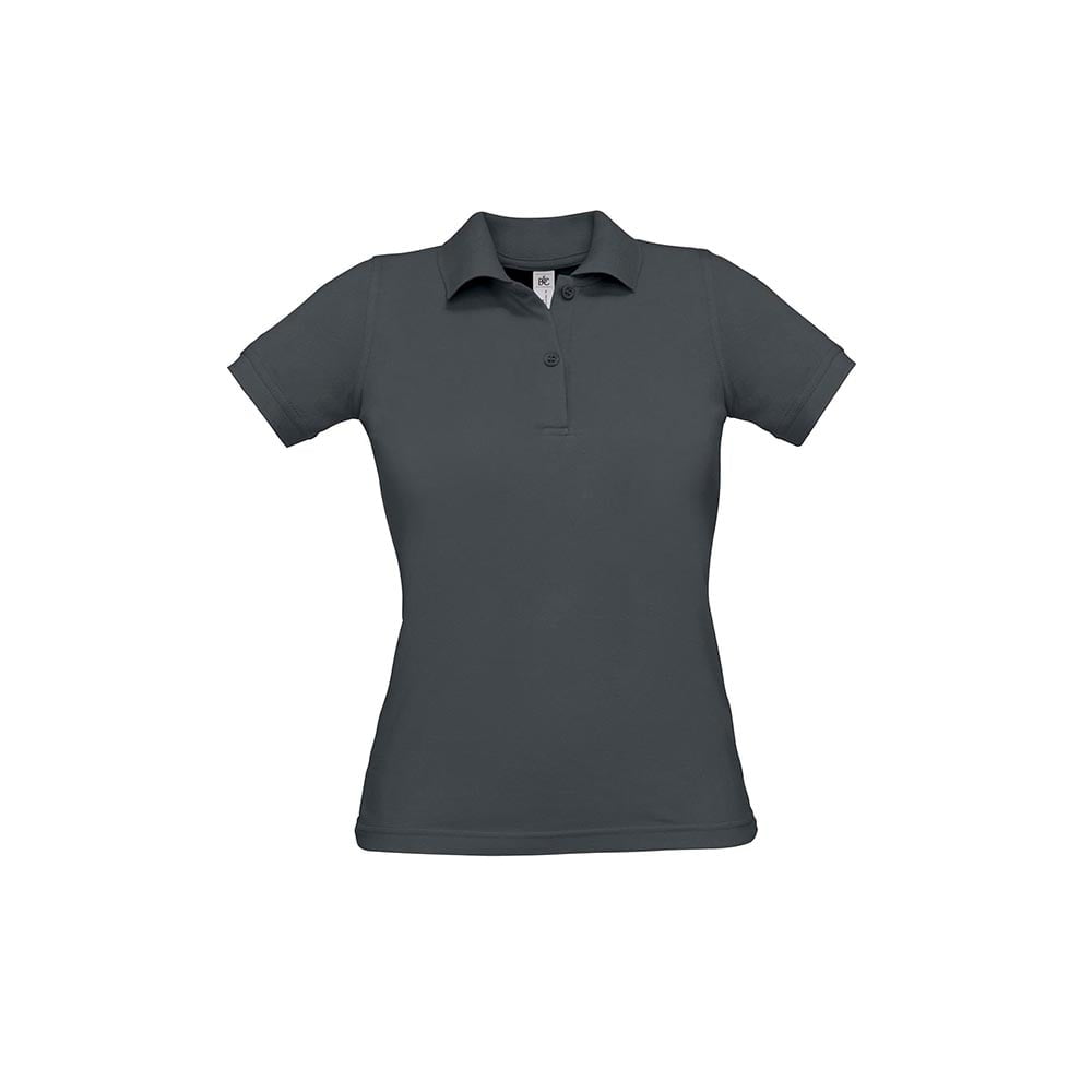 Dark Grey (Solid) - Damska koszulka polo Safran Pure