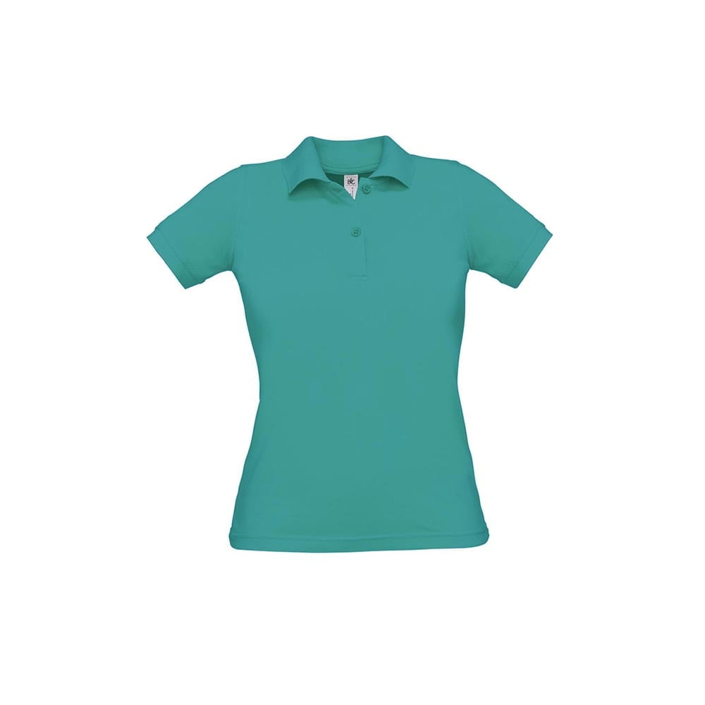 Real Turquoise - Damska koszulka polo Safran Pure