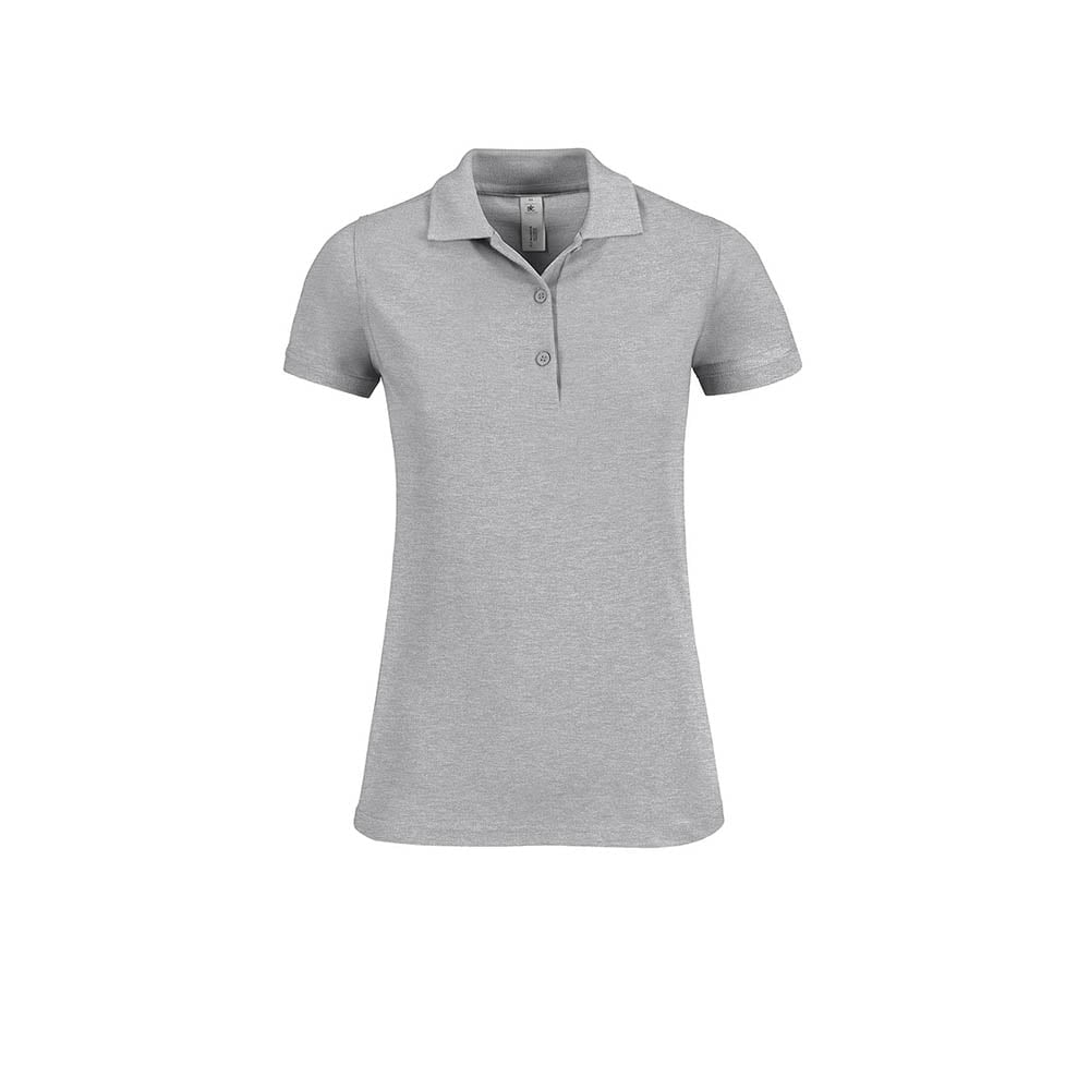 Heather Grey - Damska koszulka polo Safran Timeless