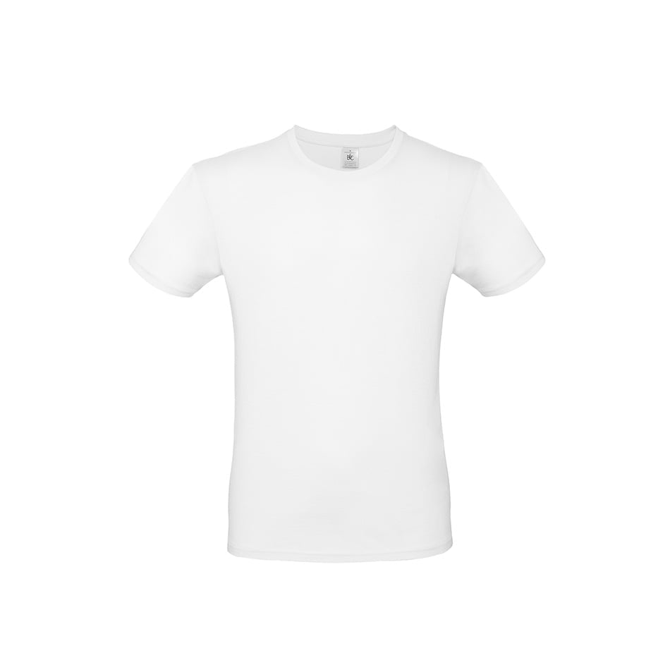 Męska biała koszulka B&C #E150