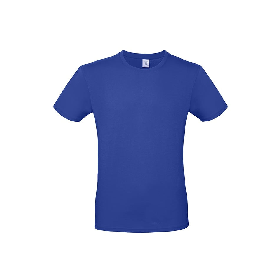 Męska niebieska koszulka B&C #E150